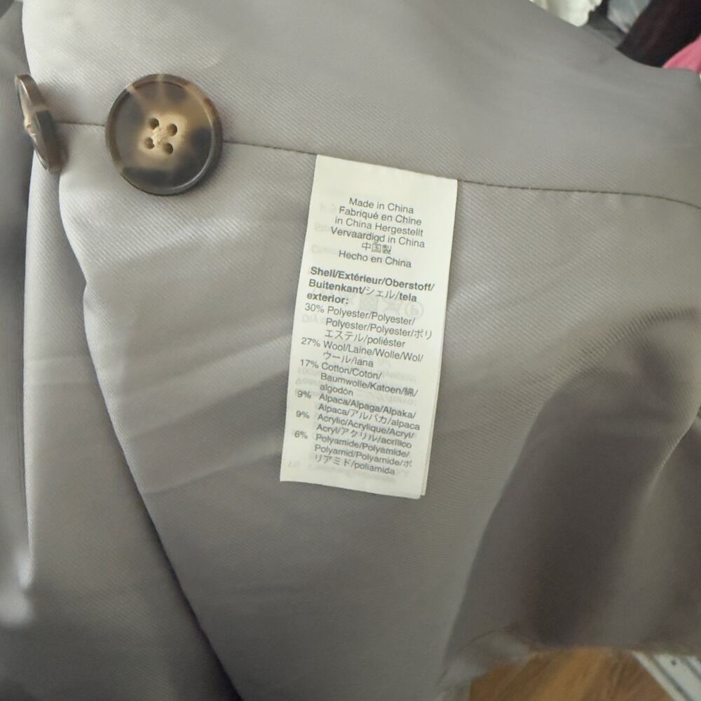 Madewell Gray Wool Blend Shirt Jacket Sz S 
Oversized Button Front Utility Coat - Picture 8 of 14